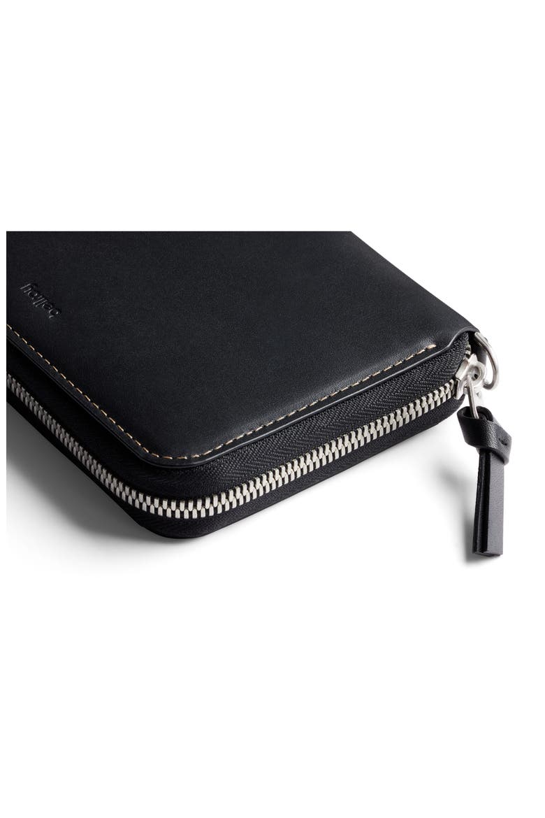 Leather RFID Folio Wallet, Alternate, color, BLACK
