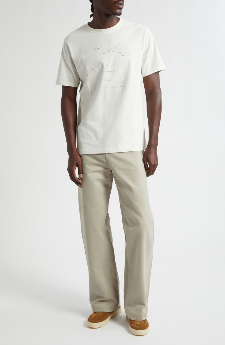 De Bonne Facture Wide Leg Work Pants, Alternate, color, Stone