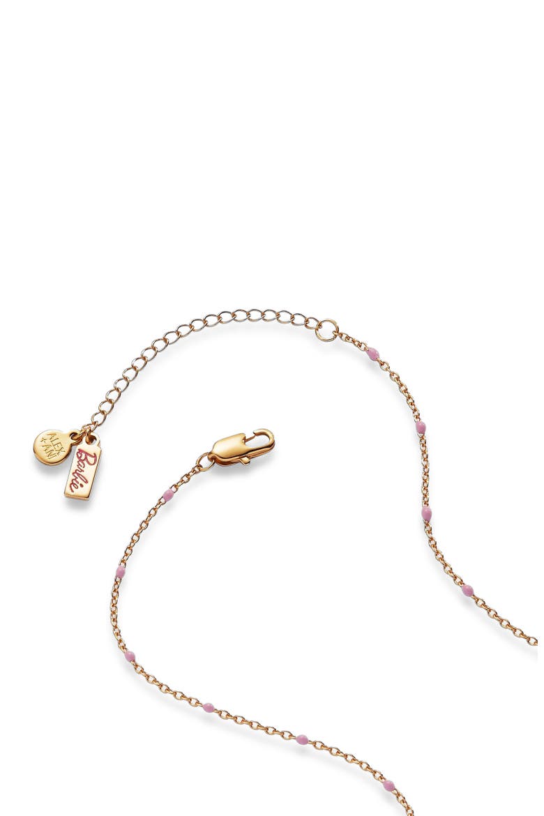 Barbie Cowboy Boot Pendant Necklace, Alternate, color, Gold