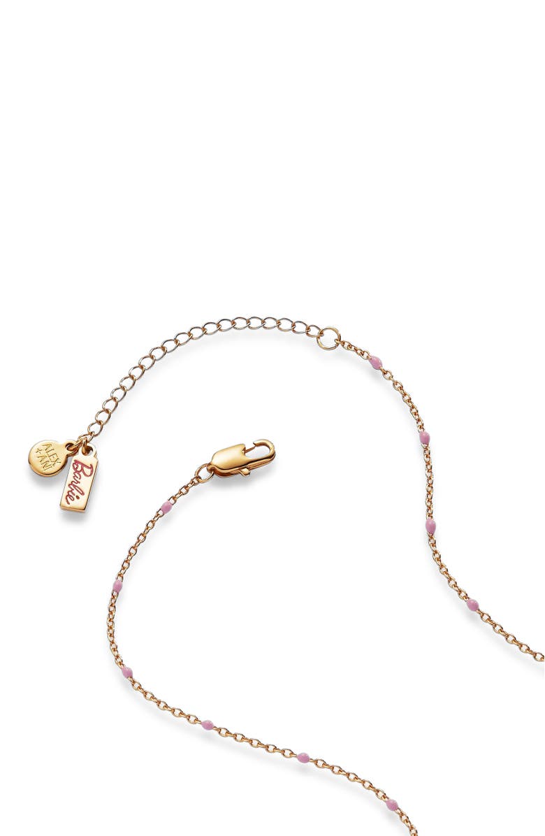 Alex and Ani Barbie Cowboy Boot Pendant Necklace, Alternate, color, Gold