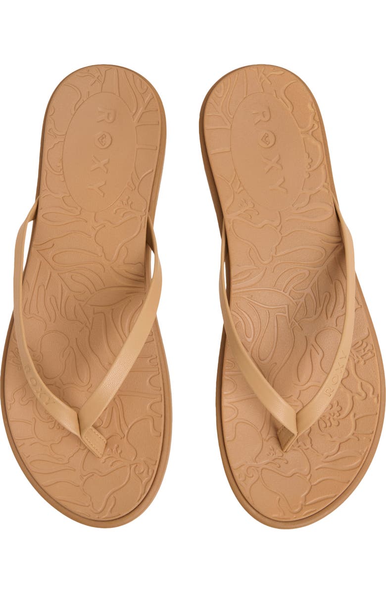 Roxy Calabasas Flip Flop, Alternate, color, Tan