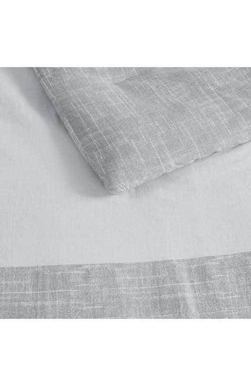 Poppy & Fritz Poppy And Fritz Connery Stripe Cotton Weave Twin Duvet Cover & Shams Set In Gray