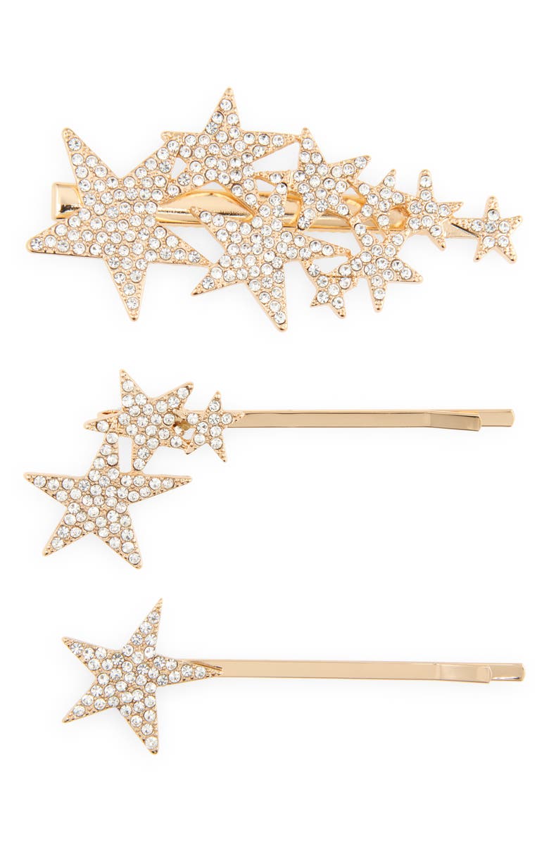 Ettika Starry Nights Assorted 3-Pack Hairpin Set, Main, color,