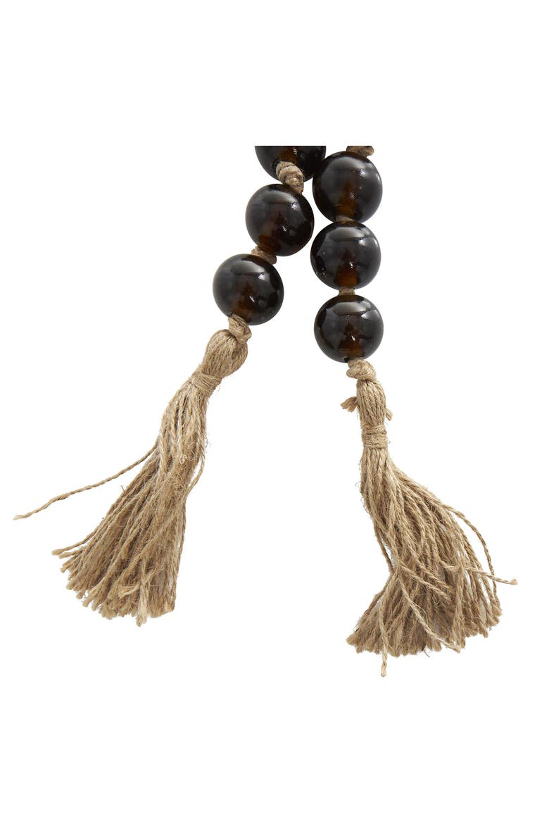 Bohemian Glass Beaded Tassel Garland, Alternate, color, DARK BROWN