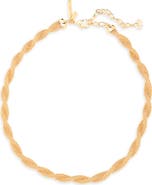 Lele Sadoughi Serpentine Mesh Necklace