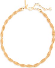 Lele Sadoughi Serpentine Mesh Necklace