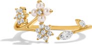 Girls Crew Wispy Adjustable Cubic Zirconia Ring