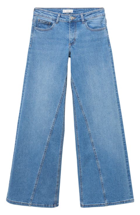 Low Rise Wide Leg Jeans