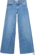 MANGO TEEN Low Rise Wide Leg Jeans