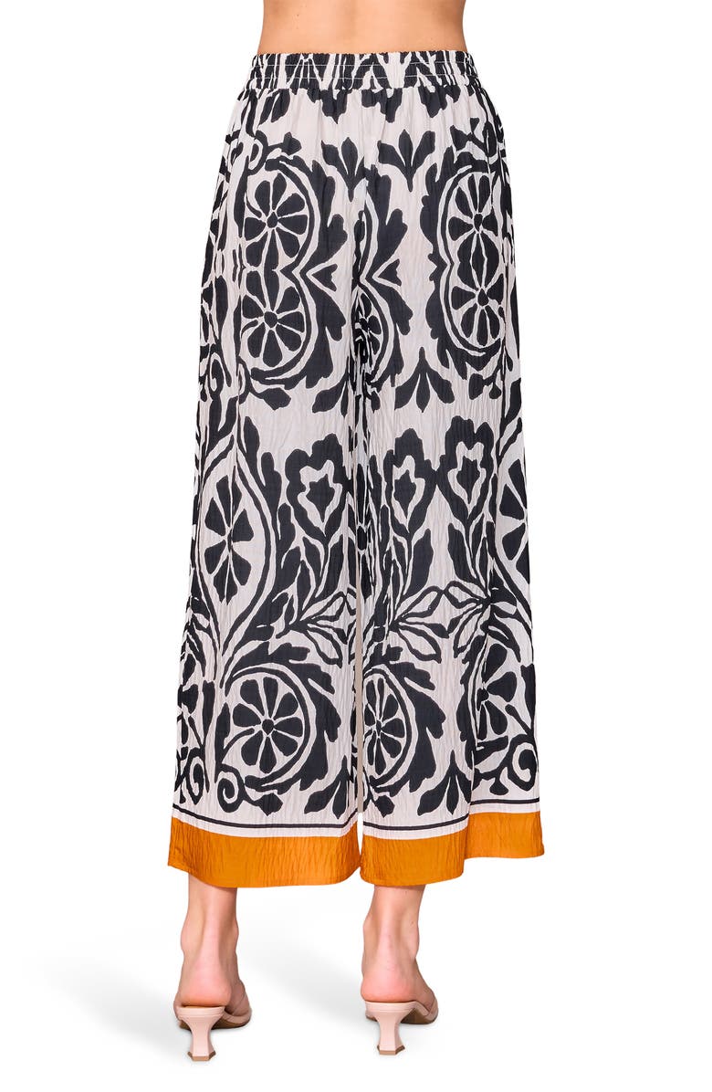 MELLODAY Floral Print Wide Leg Pants, Alternate, color,