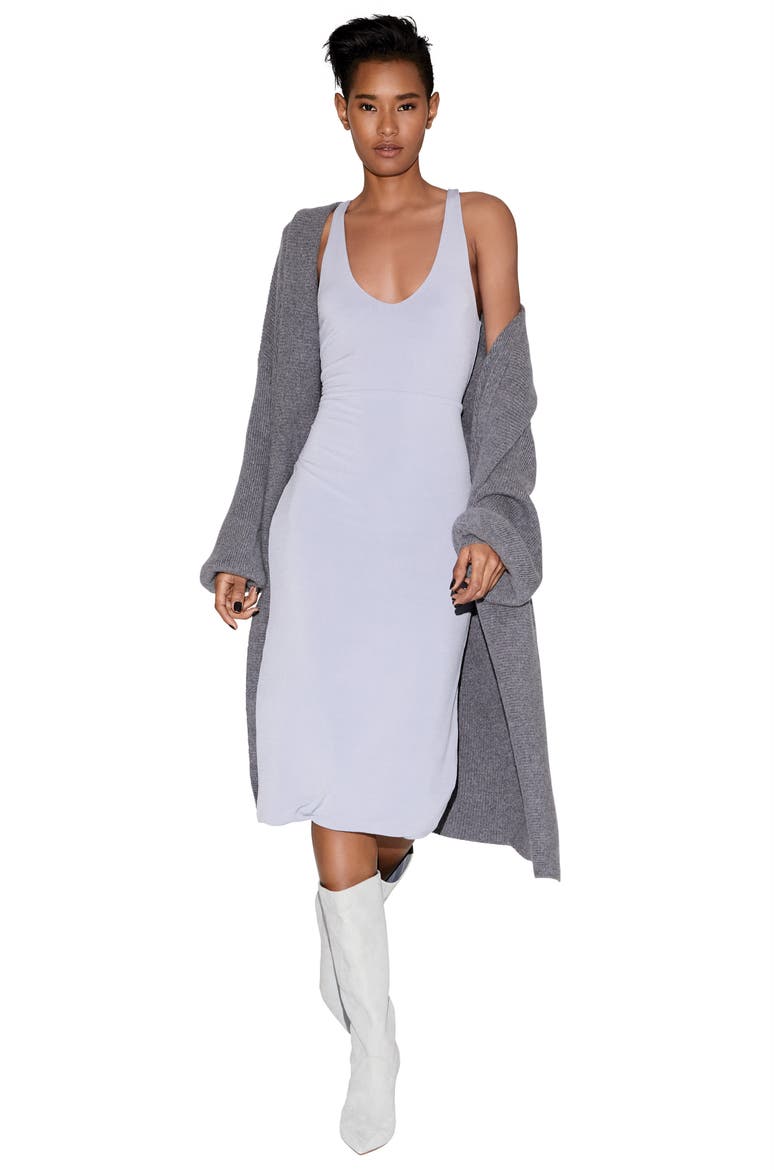 CASHMERE BLOUSON SLEEVE CARDIGAN, Alternate, color, BLACK