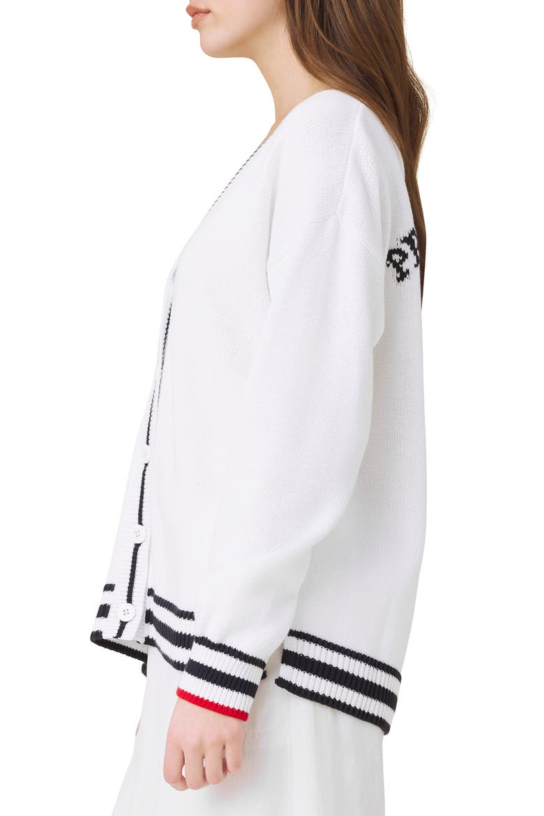 Catch of the Day Cardigan, Alternate, color, WHITE/ NAVY BLUE/ MULTI