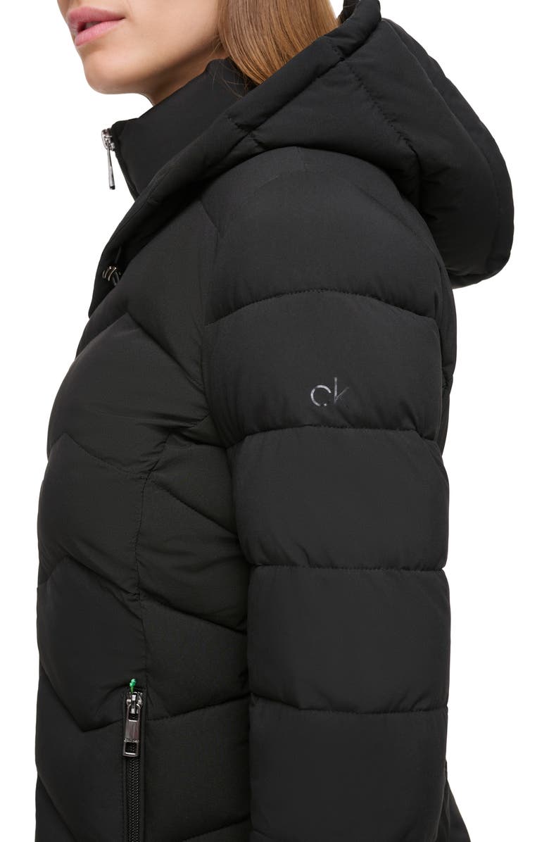 Calvin Klein Packable Chevron Quilt Puffer Jacket, Alternate, color,