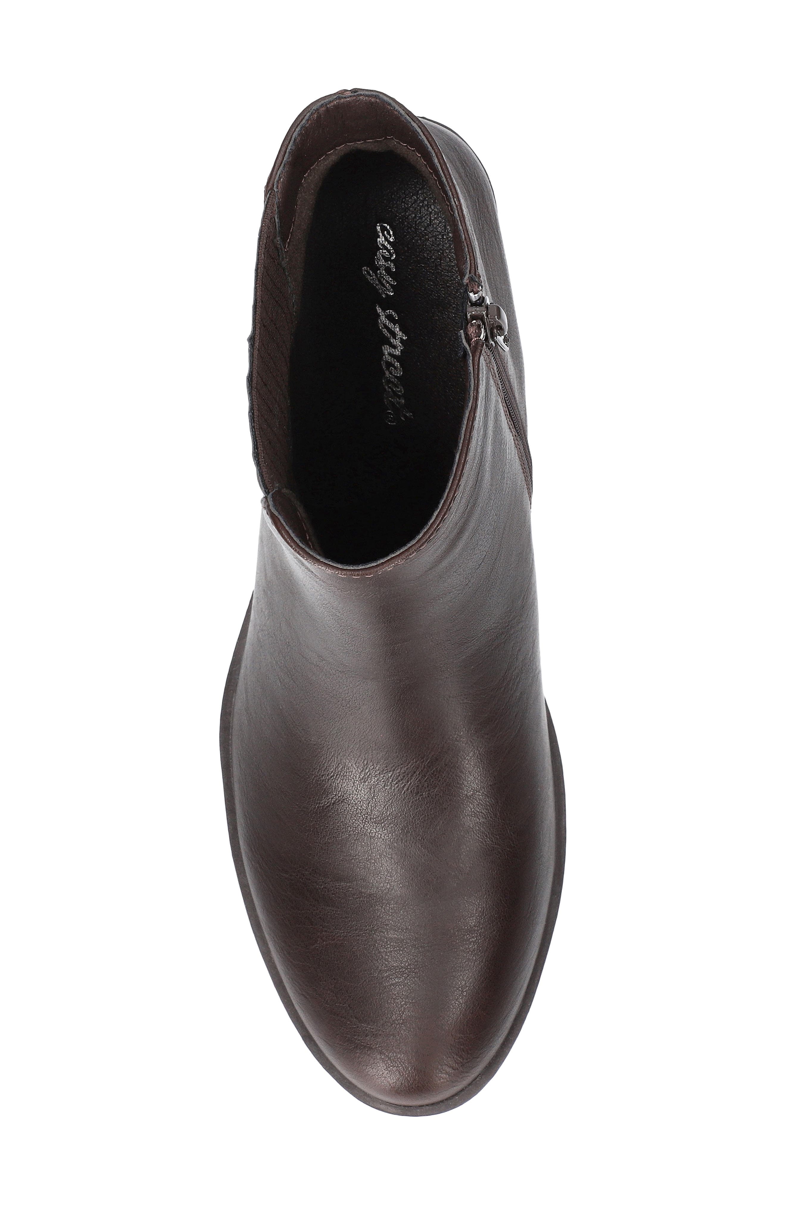 Tulsa Faux Leather Bootie, Alternate, color, BROWN