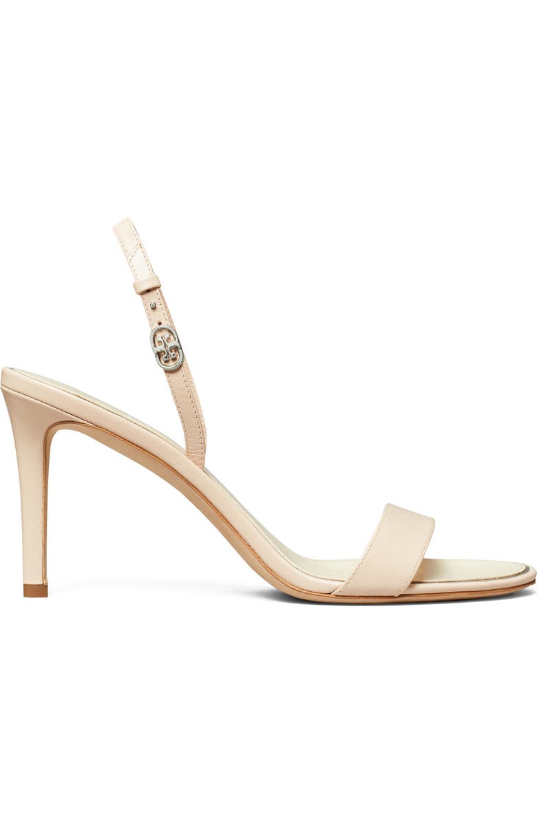 Tory Burch Double T Buckle Slingback Sandal, Alternate, color,