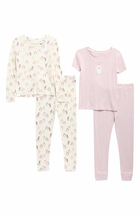 Penelope Mack Assorted Floral 2-Pack Fitted Organic Cotton Two-Piece Pajamas