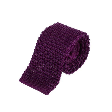 Zion Knit Silk Solid Colored Necktie