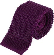 Trafalgar Zion Knit Silk Solid Colored Necktie