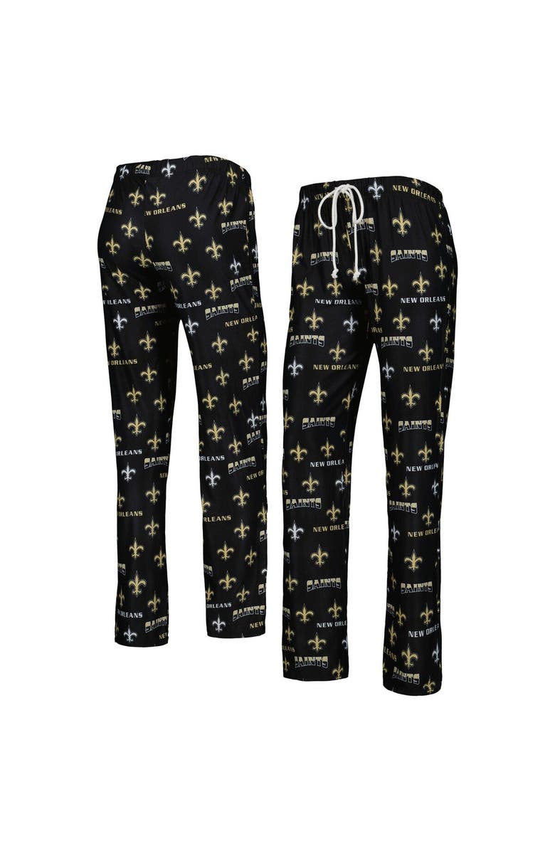 CONCEPTS SPORT Women's Concepts Sport Black New Orleans Saints Breakthrough Knit Pants, Main, color,