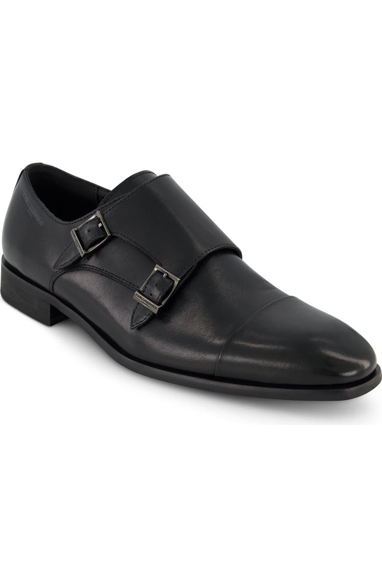 KARL LAGERFELD PARIS Cap Toe Double Monk Strap Shoe, Main, color,
