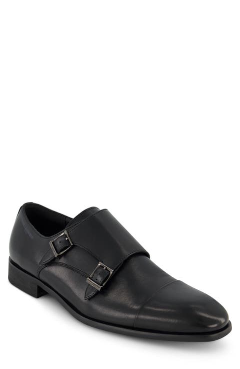 Cap Toe Double Monk Strap Shoe (Men)