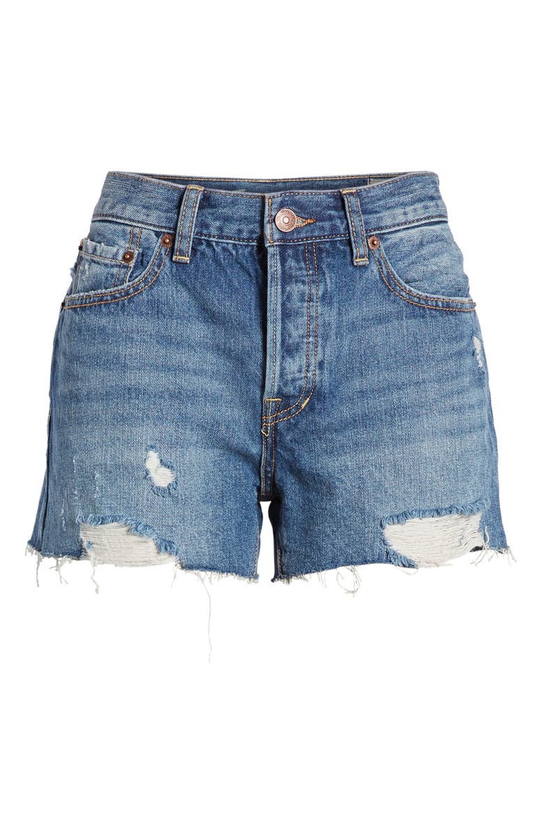 Free People Sofia Cutoff Denim Shorts, Alternate, color, 