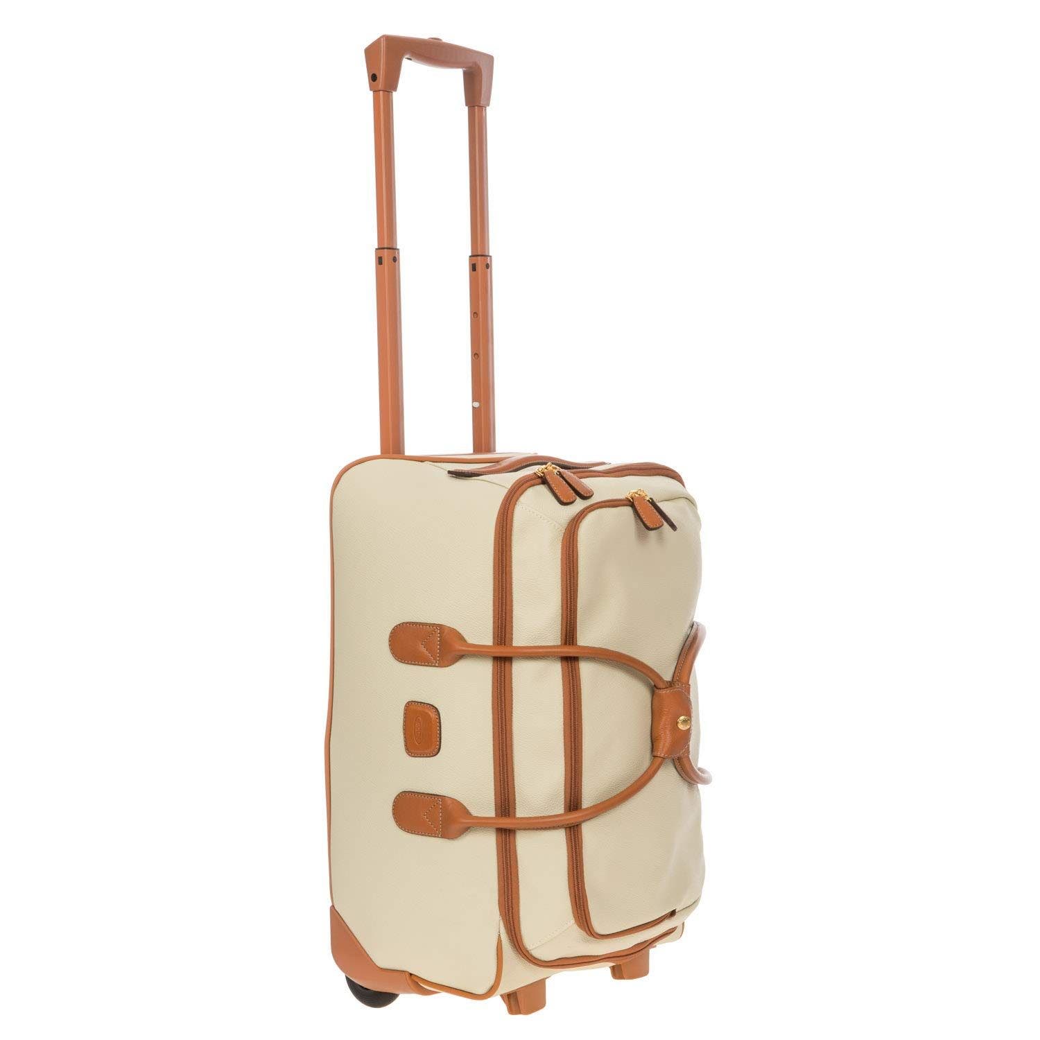 Firenze Softside 21" Carry On Rolling Duffle, Alternate, color, Cream