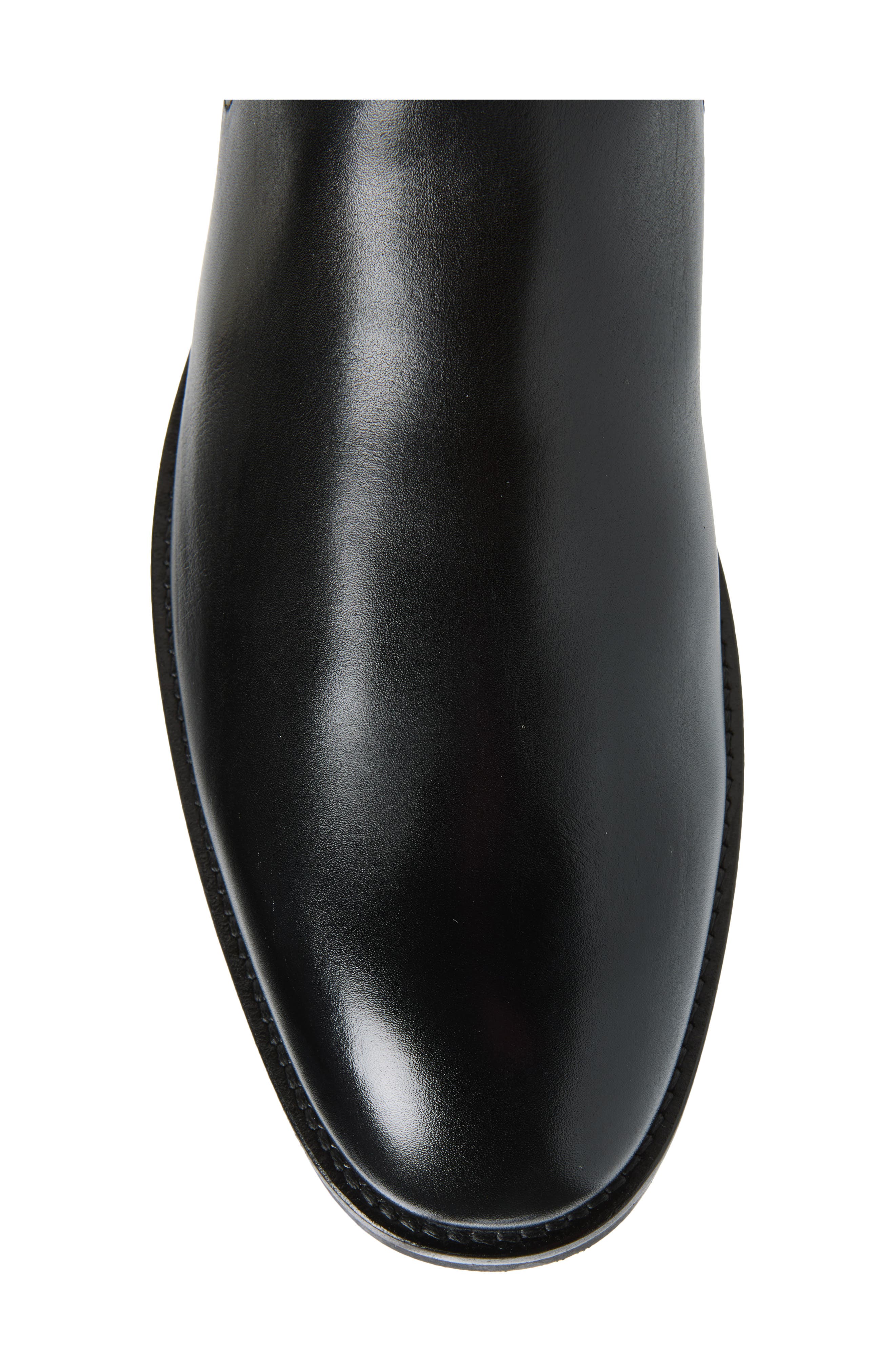 Morgan Leather Chelsea Boot, Alternate, color, BLACK