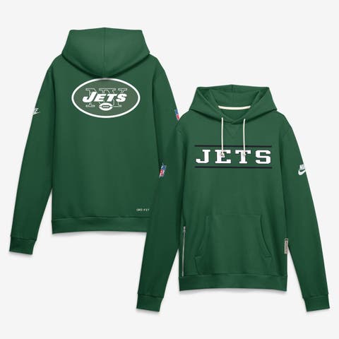 Men's Nike Green New York Jets Standard Issue Replay Officials Alternate Dri-FIT Hoodie