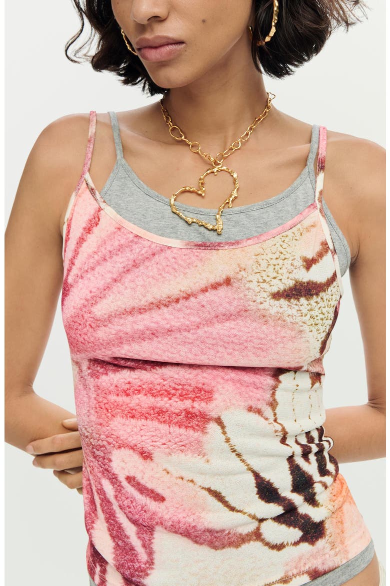 Floral Print Layered Camisole, Alternate, color, MULTI