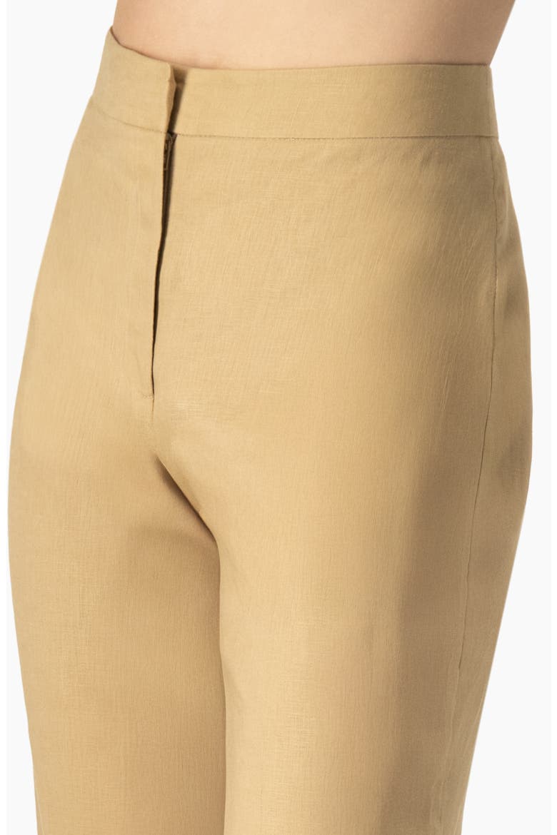 Linen Straight Leg Wide Pants, Alternate, color, Beige