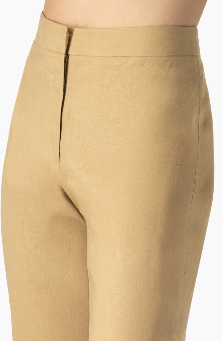 IVONNE Linen Straight Leg Wide Pants, Alternate, color, Beige