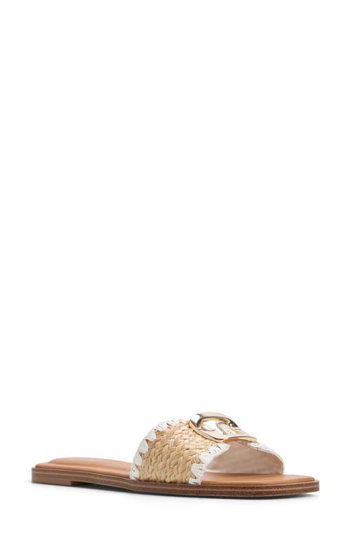 Aldo Tidella Slide Sandal In Open Natural
