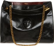 Versace Medium Cabine Leather Shoulder Bag