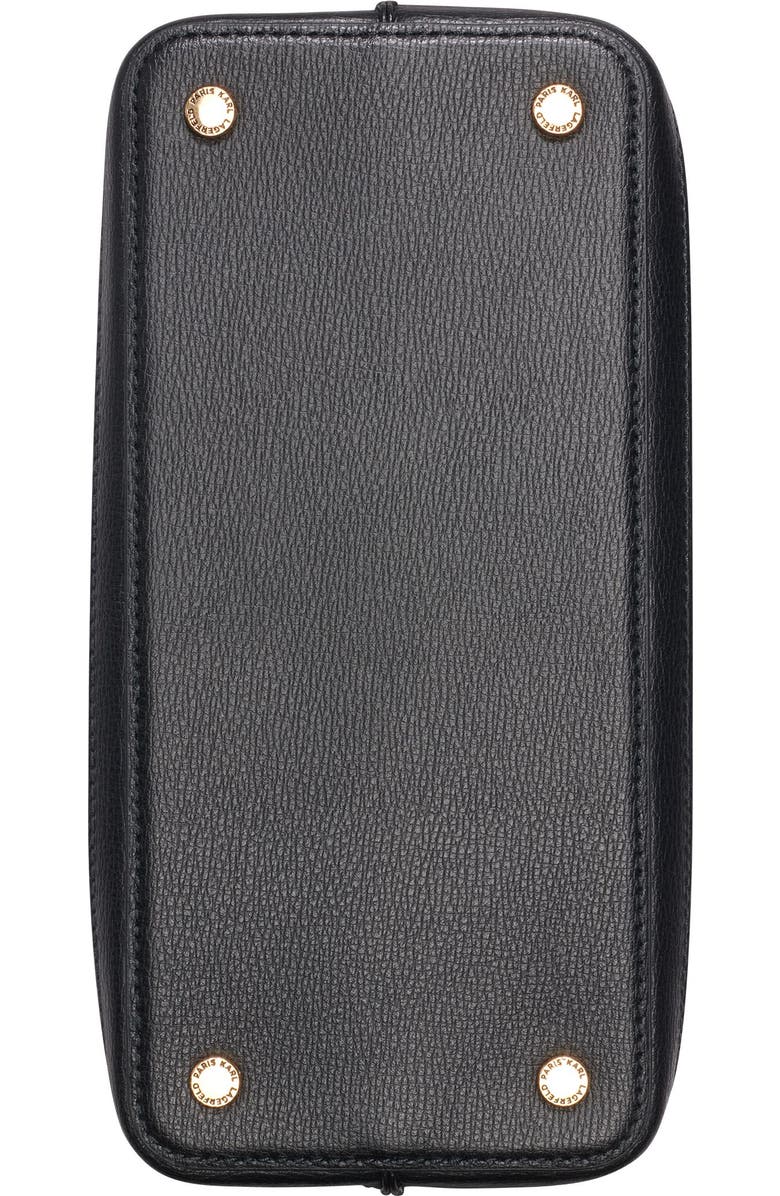 KARL LAGERFELD PARIS Evelina Canvas Bucket, Alternate, color, Natural/Black