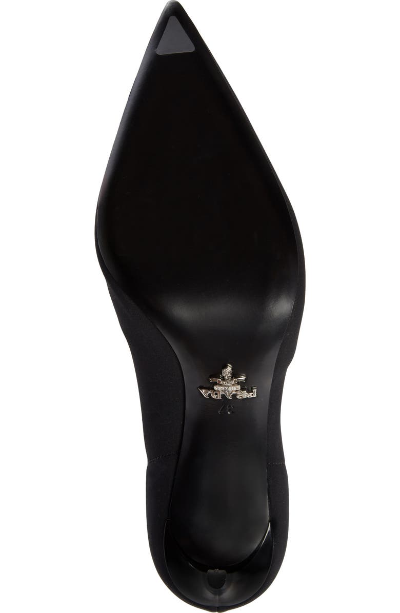 Prada Stretch Knit Pointed Toe Pump, Alternate, color,