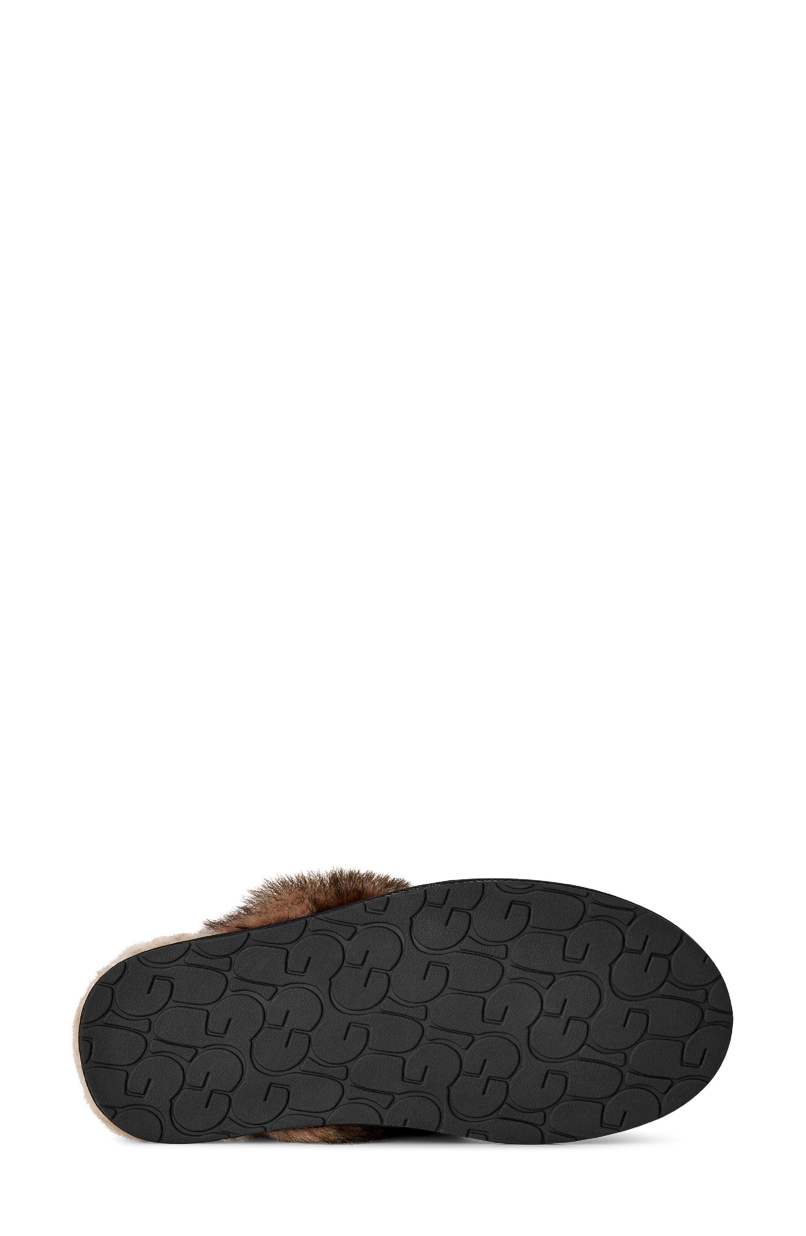 Scuffette Nubuck Leather Slipper, Alternate, color, BLACK