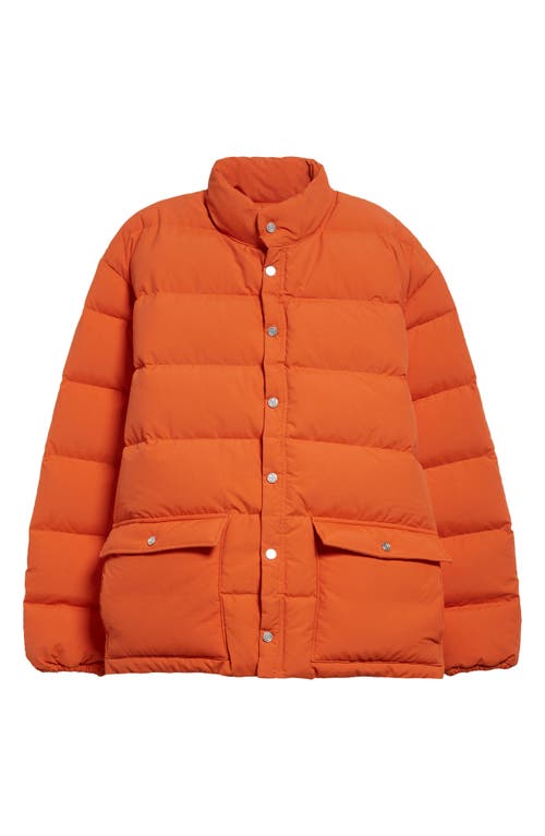 Bode Burlington Down Puffer Jacket In Orange