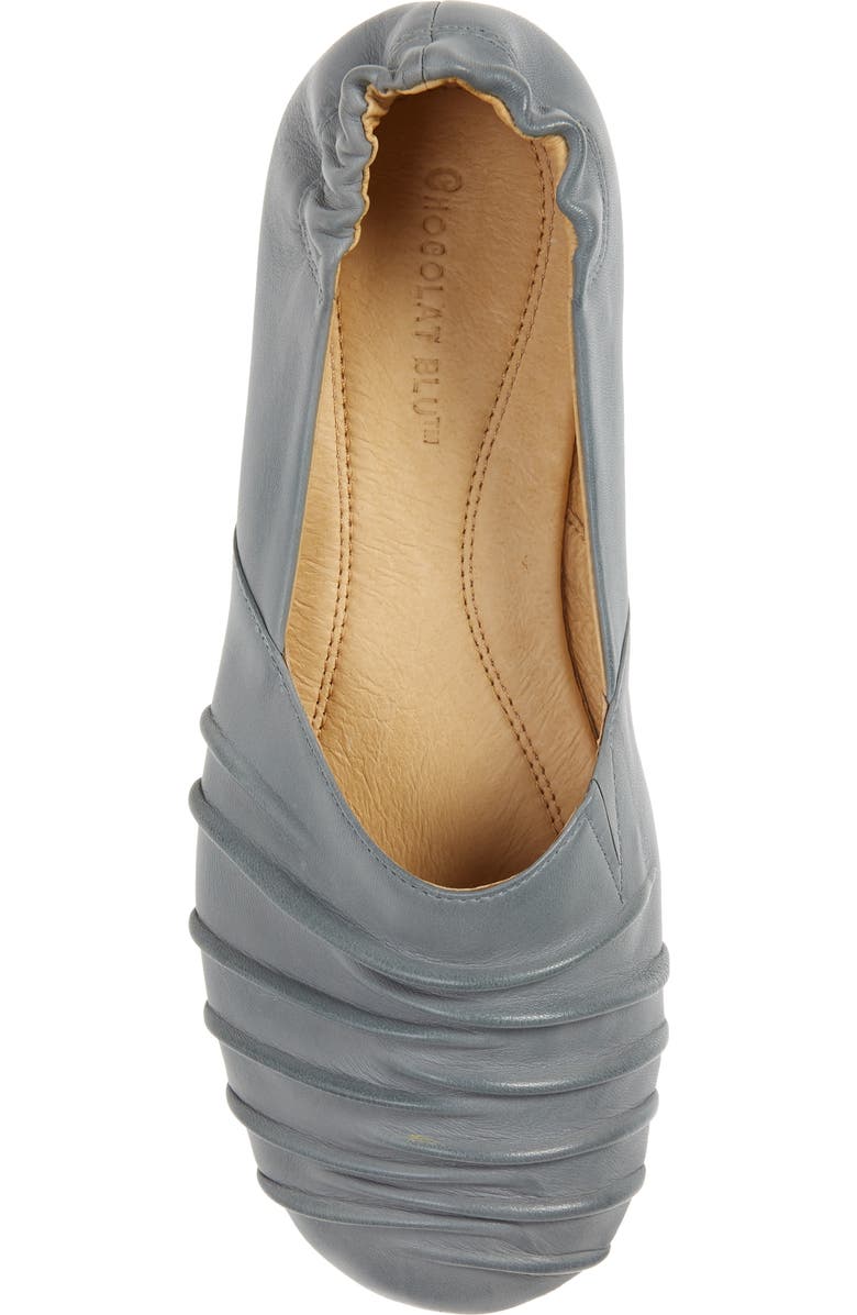 Chocolat Blu Caro Pleated Flat, Alternate, color,