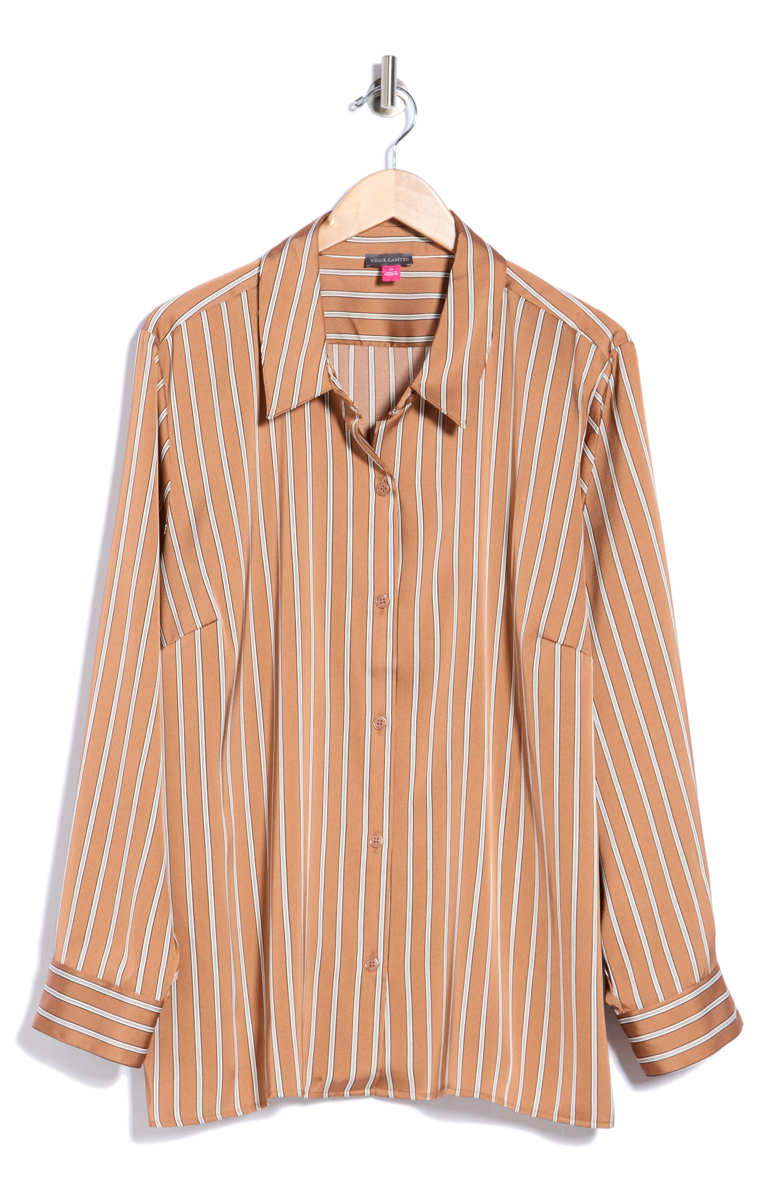 Striped Button Front Shirt