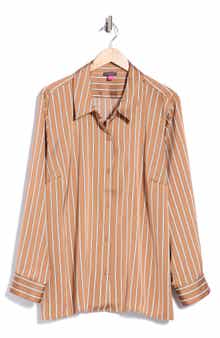 Striped Button Front Shirt
