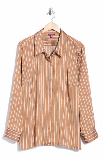 Striped Button Front Shirt