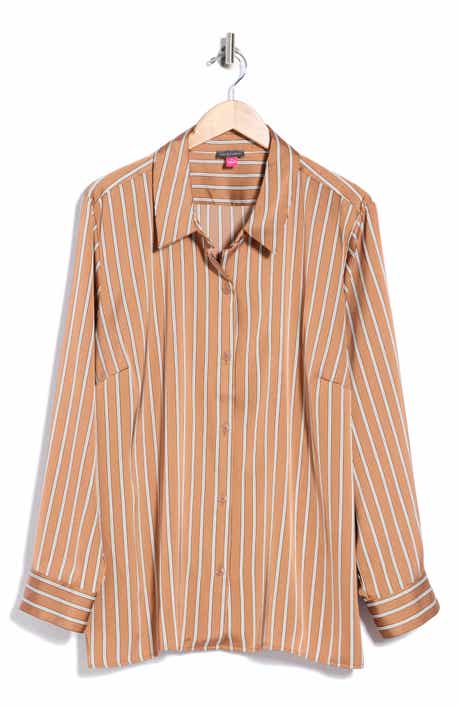 Striped Button Front Shirt