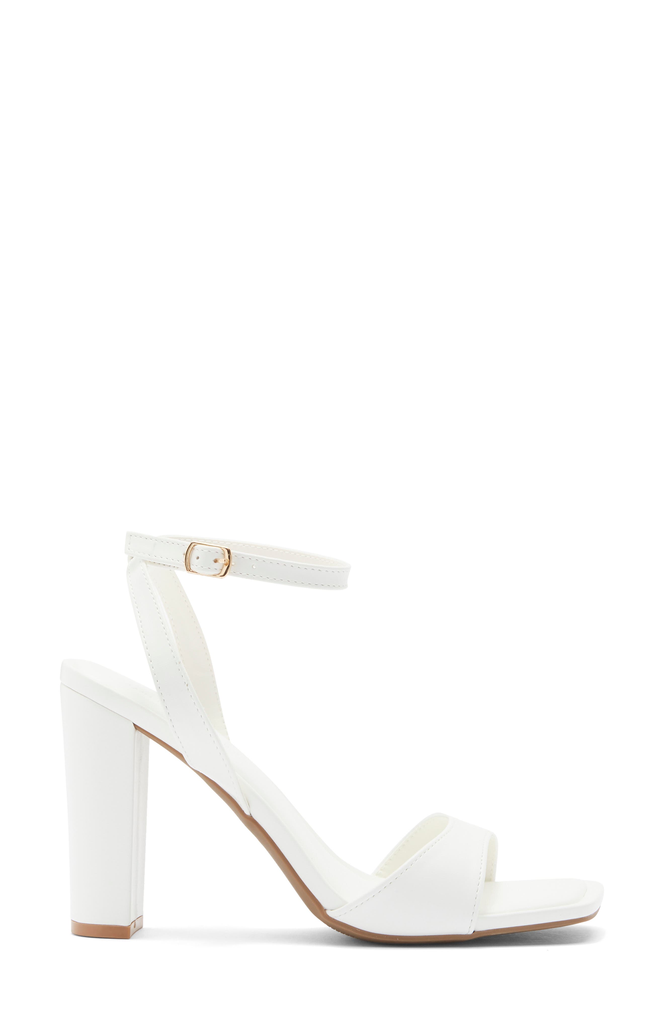 Lova Faux Leather Sandal, Alternate, color, WHITE
