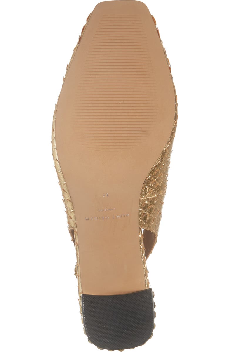 Kurt Geiger London Chelsea Block Heel Slingback Pump, Alternate, color, Gold