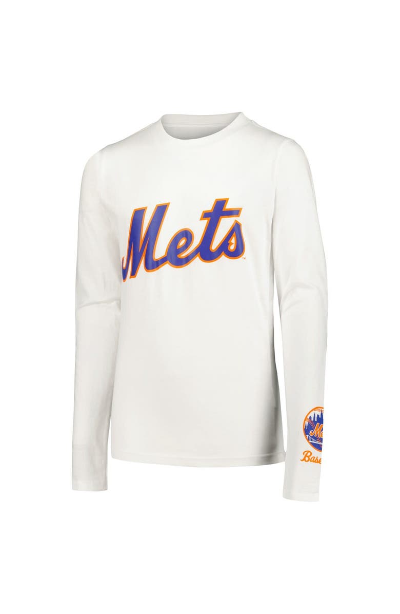 STITCHES Youth Stitches Royal/White New York Mets T-Shirt Combo Set, Alternate, color, 