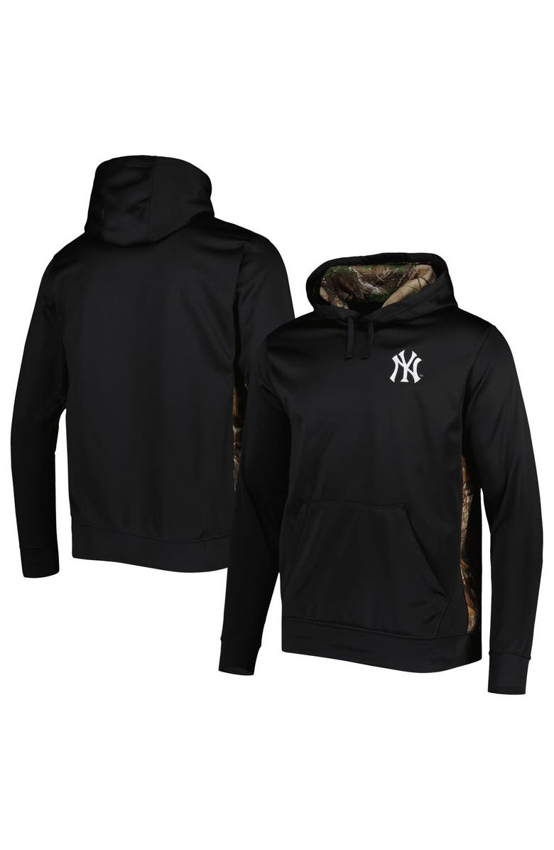 DUNBROOKE Men's Dunbrooke Black/Camo New York Yankees Ranger Pullover Hoodie, Main, color, Black