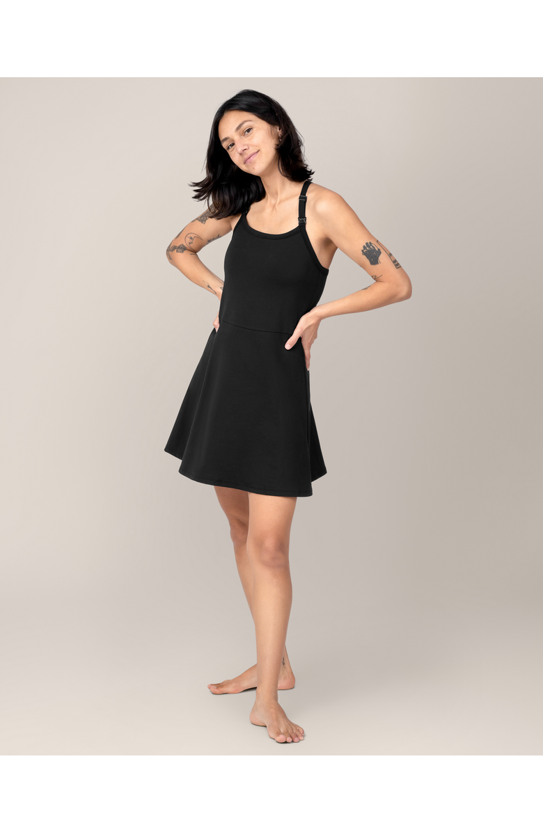 Kindred Bravely Stevie Active Racerback Nursing Dress, Alternate, color, Black
