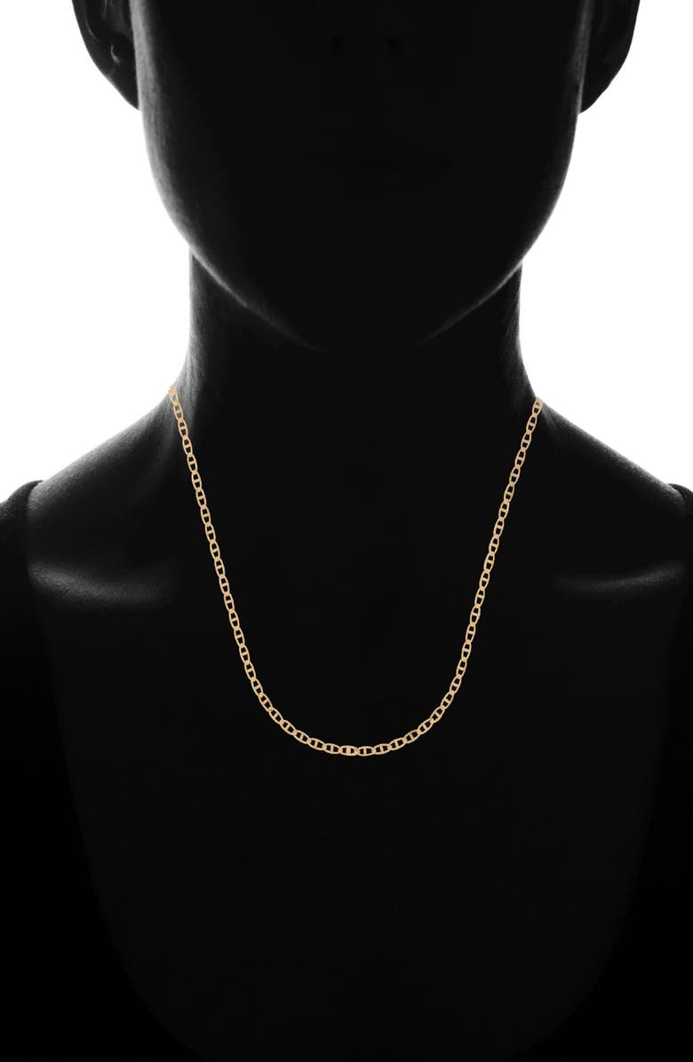 BEST SILVER Flat Marina Link Necklace, Alternate, color, 