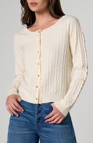 Liverpool Los Angeles Textured Scoop Neck Cardigan
